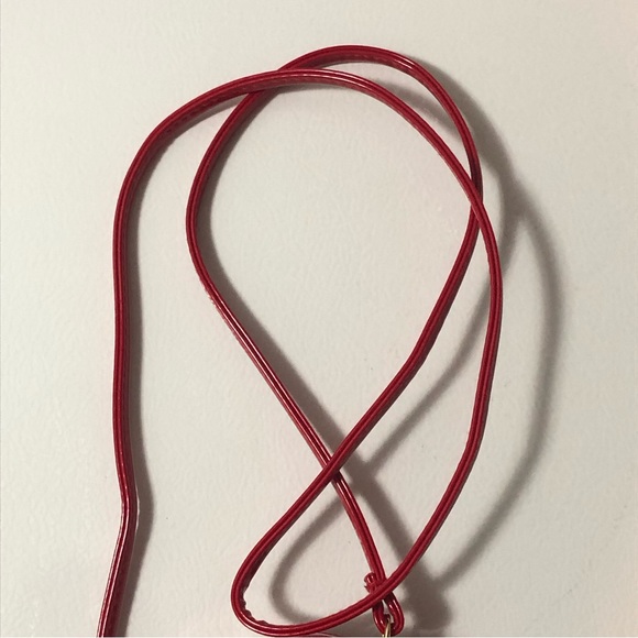 Marc Jacobs Mini Red Patent Leather Circle Purse Bag 4" Holidays Christmas - Picture 6 of 7